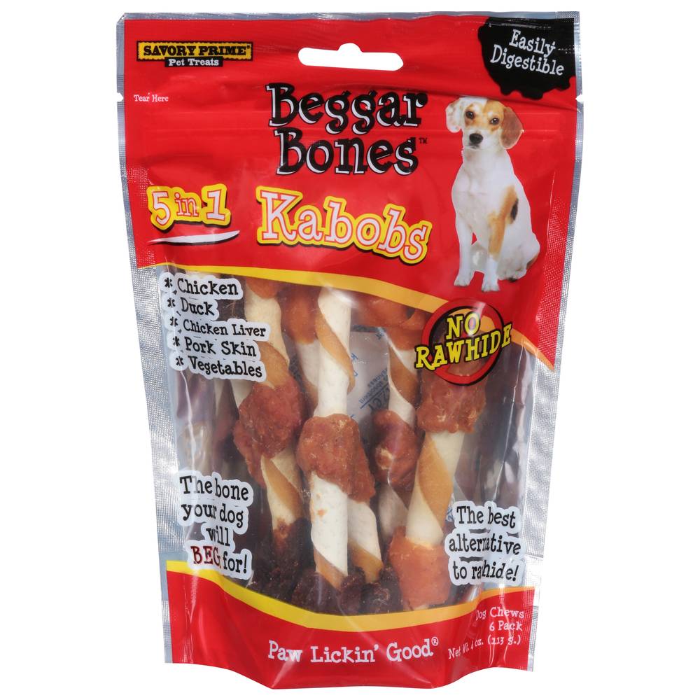 Beggar Bones Kabobs Dog Chews