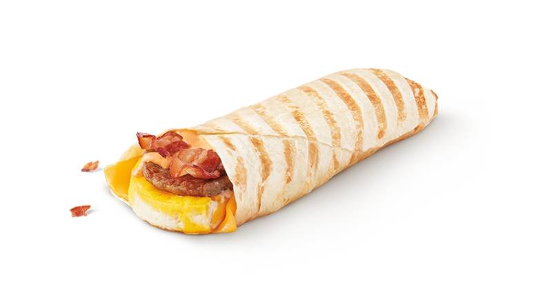 Double Stacked Grilled Breakfast Wrap