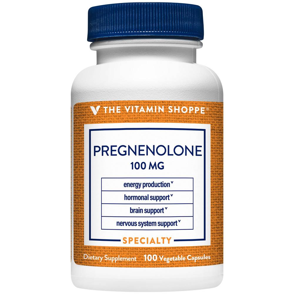 Pregnenolone - Hormonal Support - 100 Mg (100 Vegetarian Capsules)