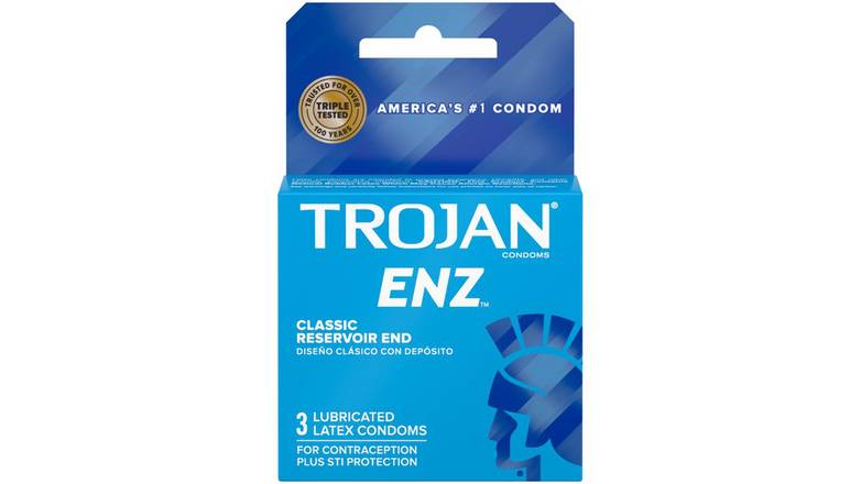 Trojan Enz Premium Lubricated Latex Condoms