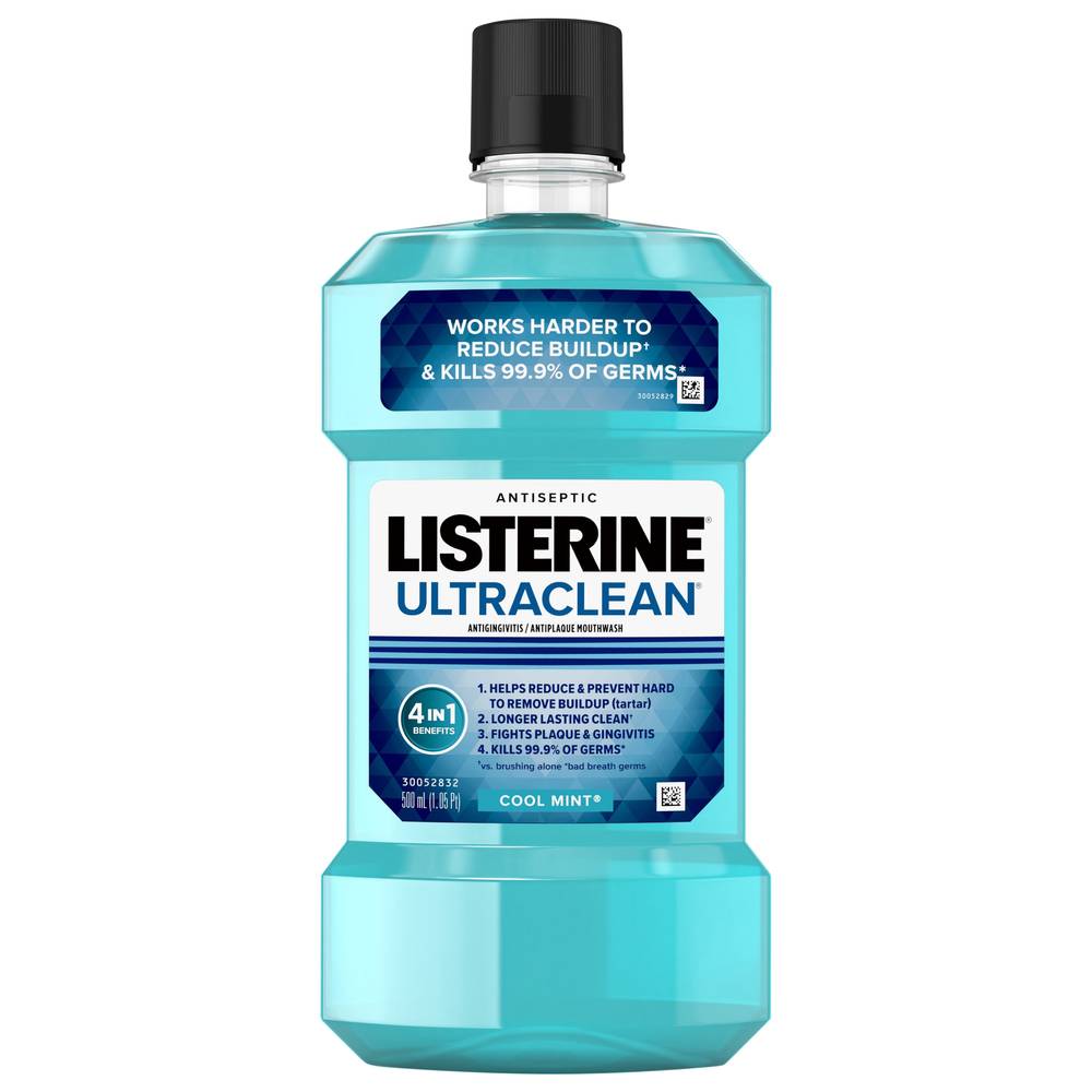 Listerine Ultraclean Cool Mint Antiseptic Mouthwash (1.1 pint)