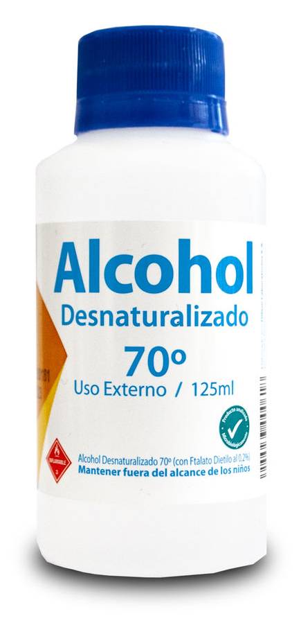 Alcohol 70  de 125ml SIN MARCA