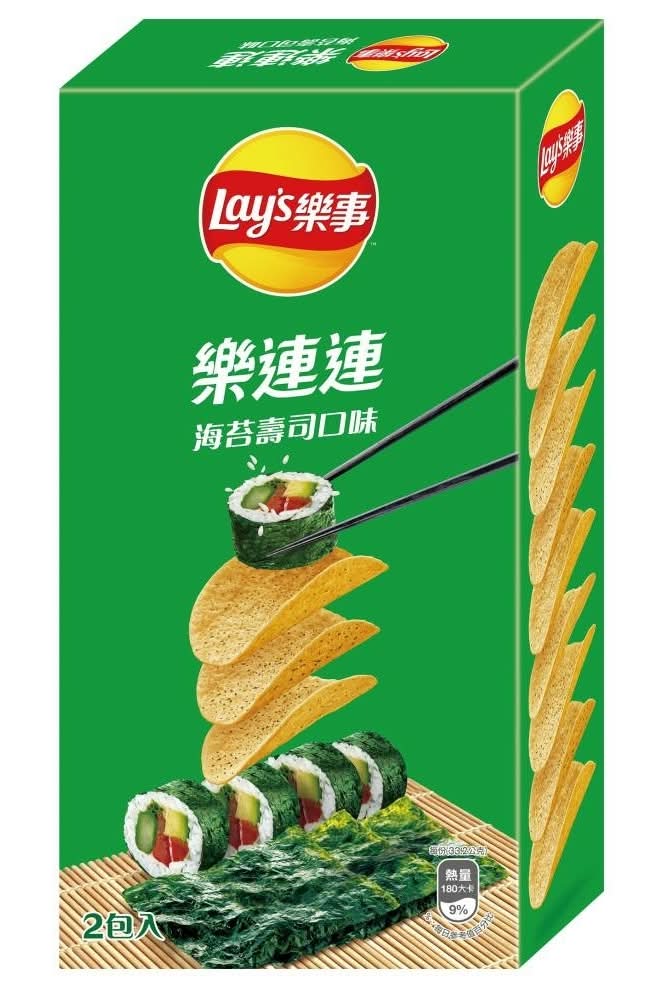 樂事樂連連海苔壽司味洋芋片經濟包 <166g克 x 1 x 1BoX盒>
