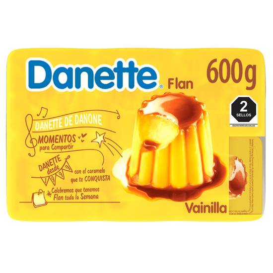 Danette flan de vainilla con caramelo (pack 6 x 100 g)