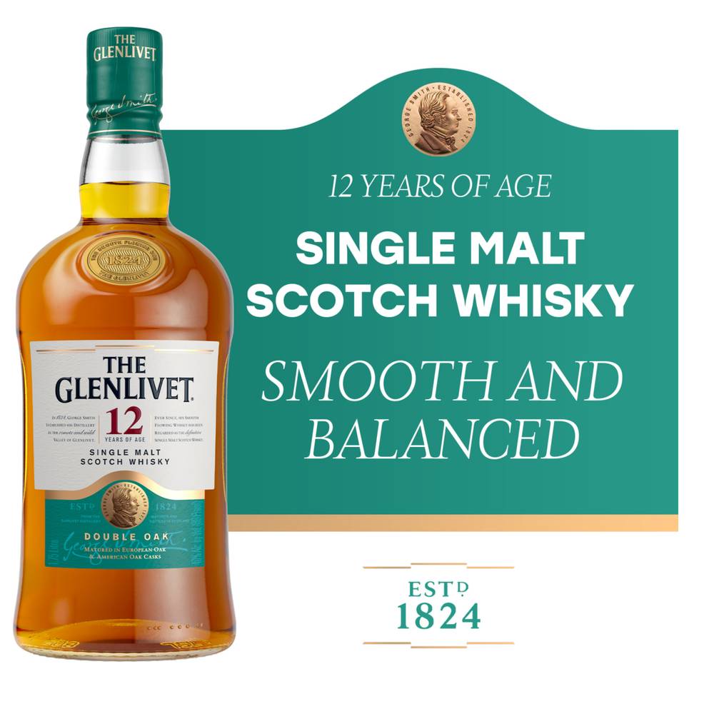 The Glenlivet Double Oak 12 Year Single Malt Scotch Whisky