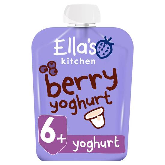 Ella's Kitchen Organic Berry Yoghurt Greek Style Pouch 6+ Months 90g