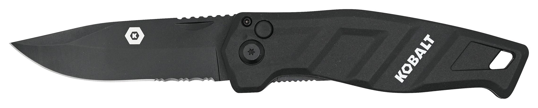 Kobalt 3.5-in High carbon stainless steel Straight Pocket Knife | 54376