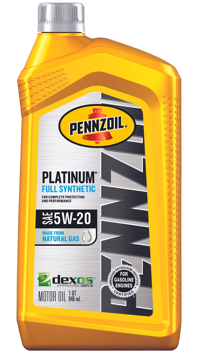 Pennzoil Platinum 5W-20 4-Cycle Synthetic Motor Oil 1 Qt 1 Pk