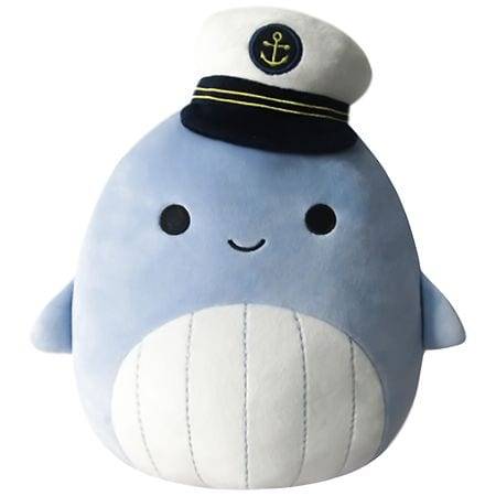 Squishmallows Whale With Sailor Hat