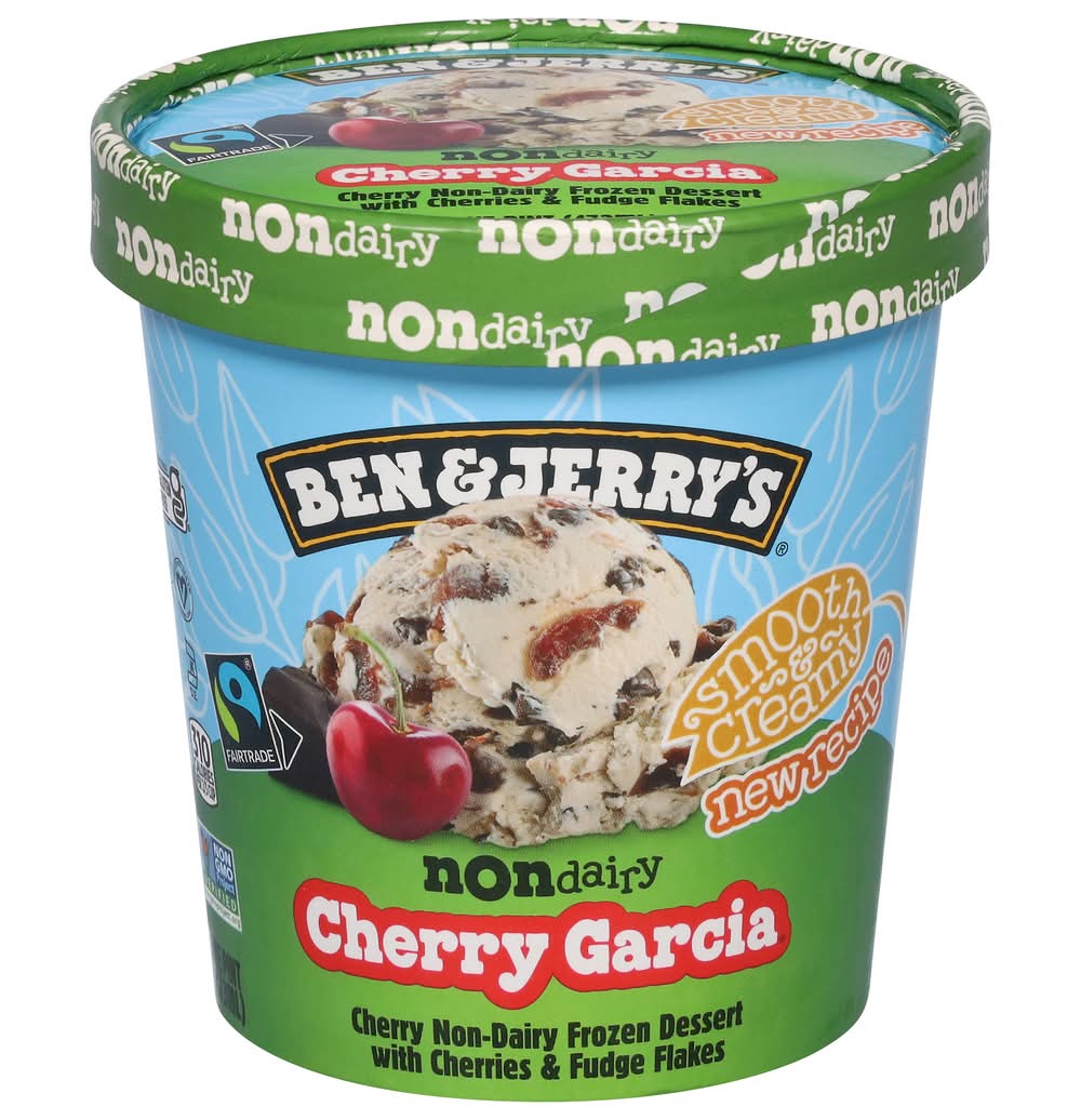 Ben & Jerry's Non-Dairy Frozen Dessert Ice Cream, Cherry Garcia (16 fl oz)