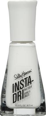 Sally Hansen Insta-Dri Nail Color, 113 White On Time (9.17 ml)