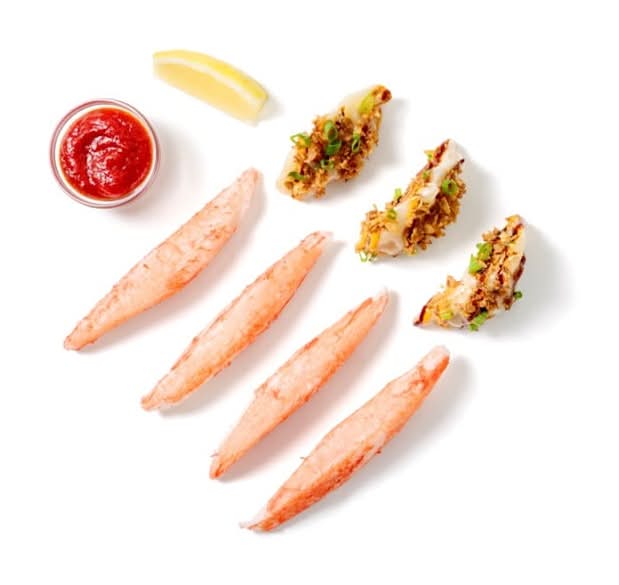 Pork Loaded Dumpling and Snow Crab Legs