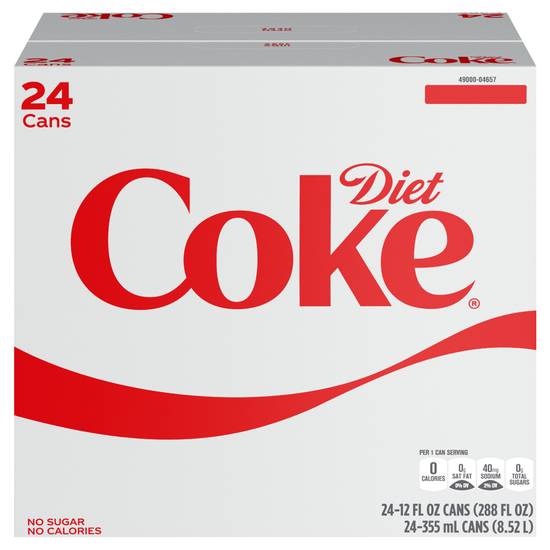 Coca-Cola Diet Soda (24 x 12 fl oz)