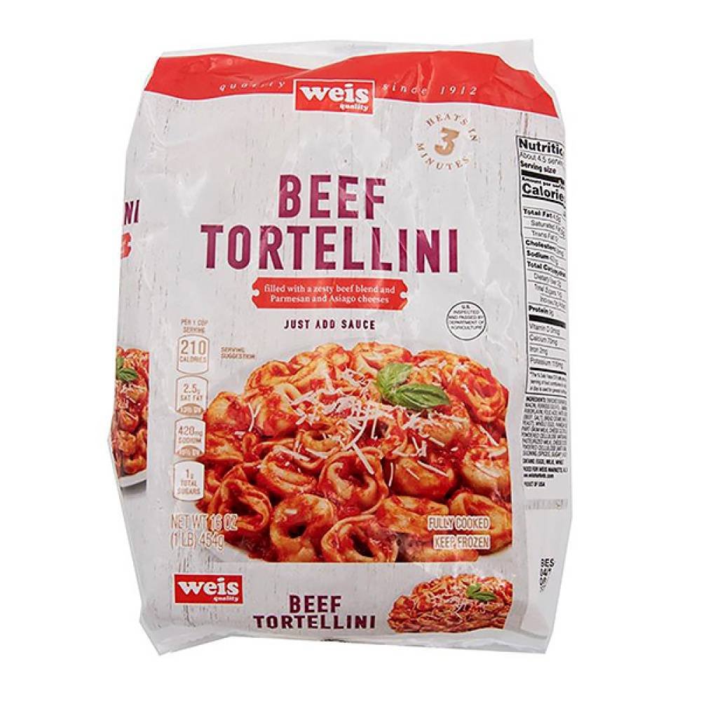 Weis Frozen Pasta Meat Tortellini (16 oz)