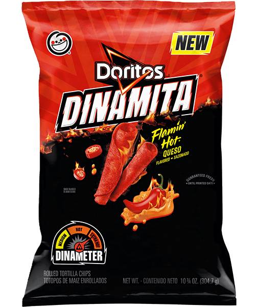 Doritos Dinamita Rolled Tortilla Chips Flamin' Hot Queso 10.75oz
