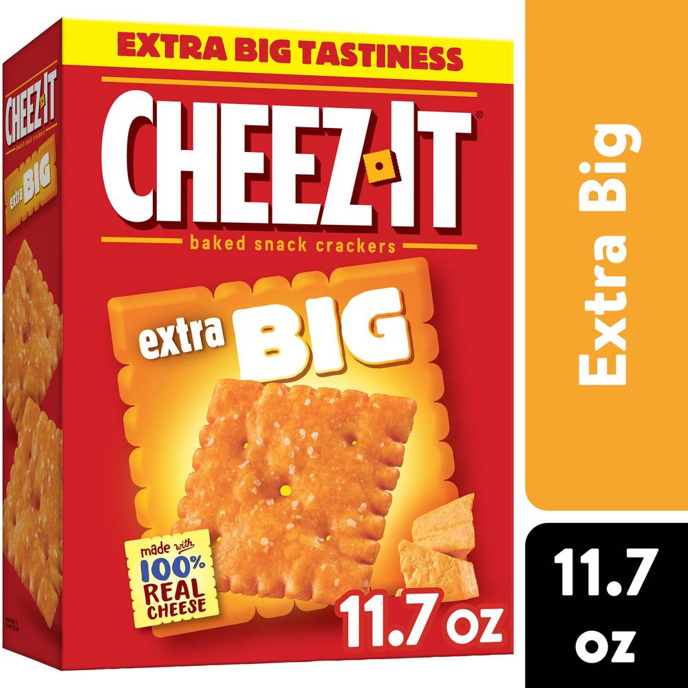 Cheez-It 100% Real Cheese Extra Big Baked Snack Crackers