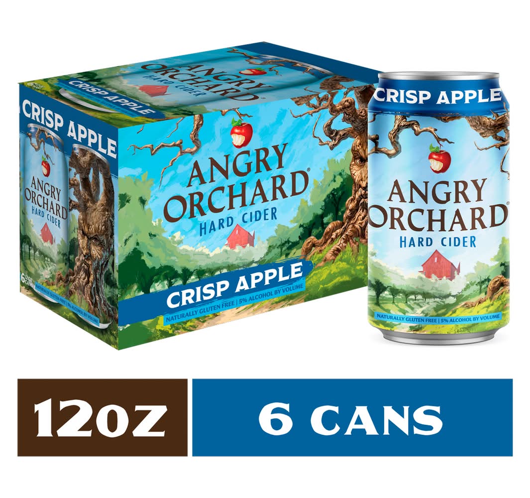 Angry Orchard Crisp Apple Hard Cider (6 x 12 fl oz)