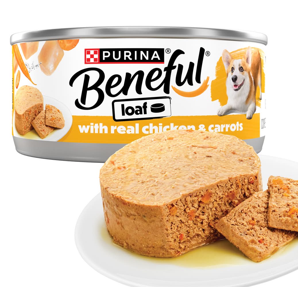 Purina Beneful Wet Dog Food Loaf, Real Chicken & Carrots (5.5 oz)