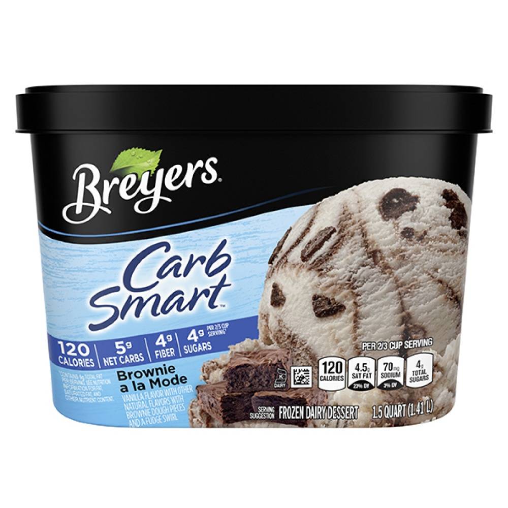 Breyers Carb Smart Brownie a La Mode Ice Cream (1.5 quart)