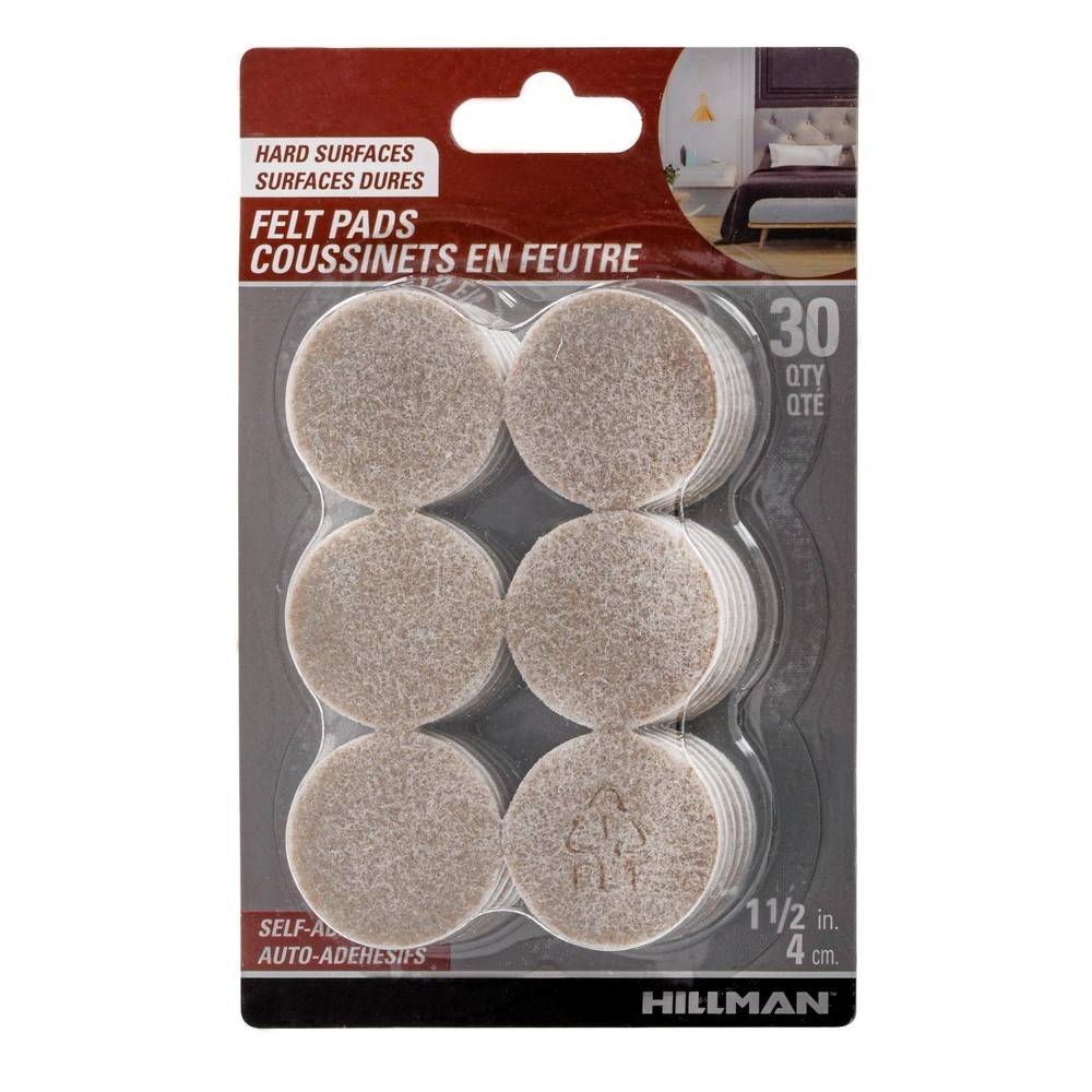 Hillman Felt Pads 1-1/2"