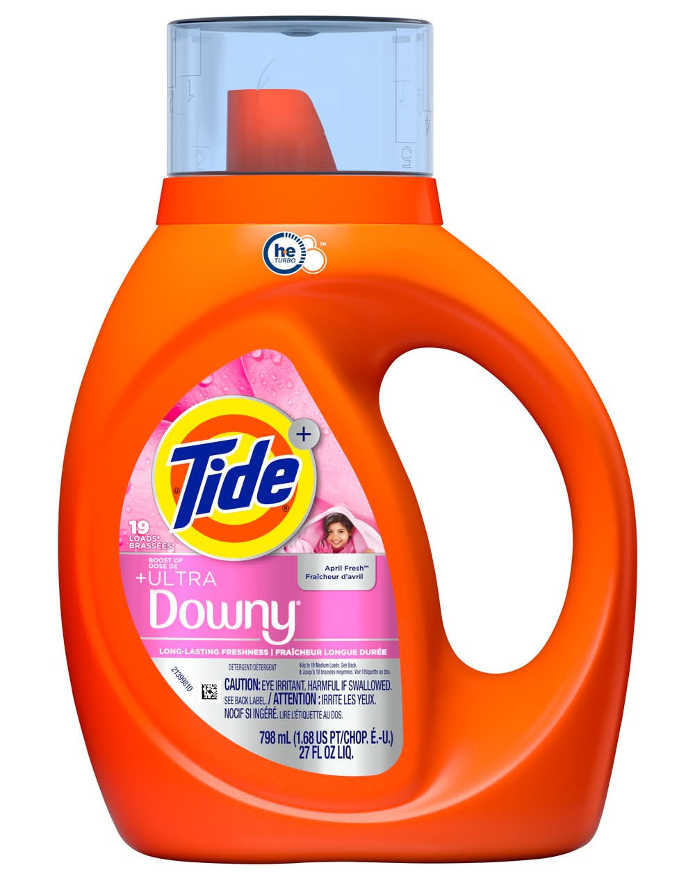 Tide Plus Boost Of Ultra Downy Liquid Laundry Detergent 19 Loads, April Fresh (27 fl oz)