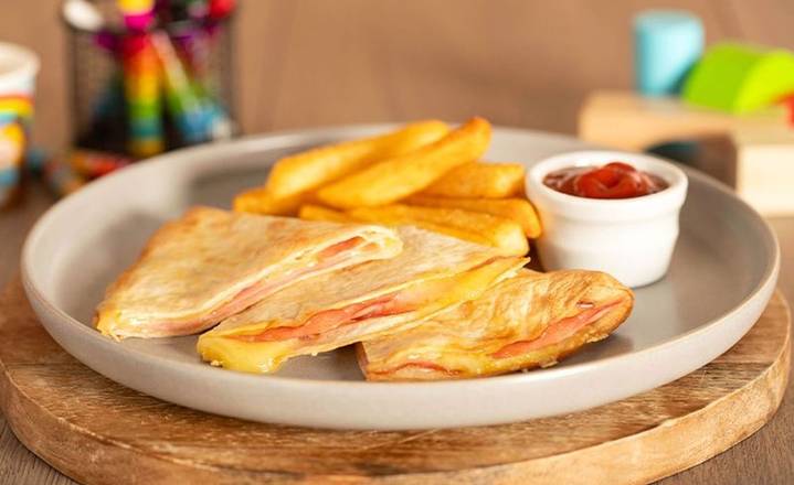 KIDS Ham & Cheese Flat Grill & Chips