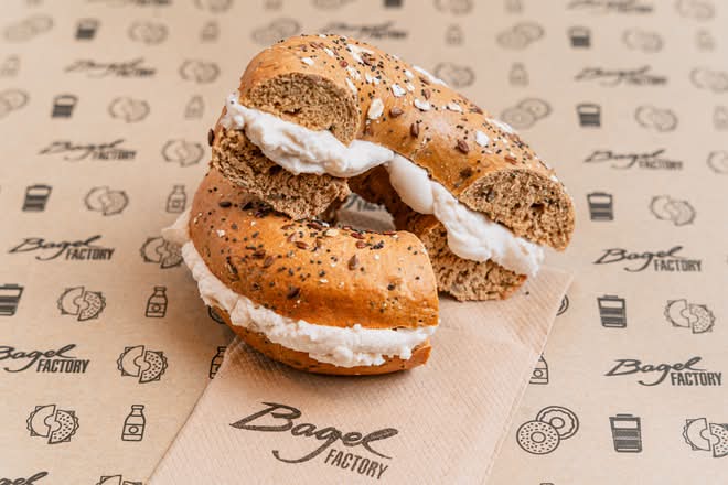 Vegan Cream Cheese Bagel