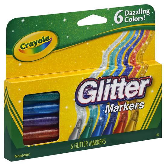Crayola Glitter Markers (6 ct)