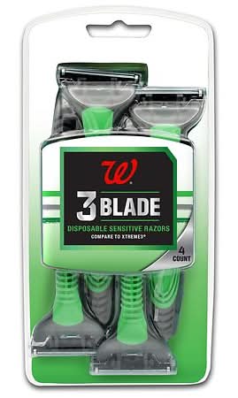 Walgreens 3 Blade Disposable Sensitive Razors (4 ct)