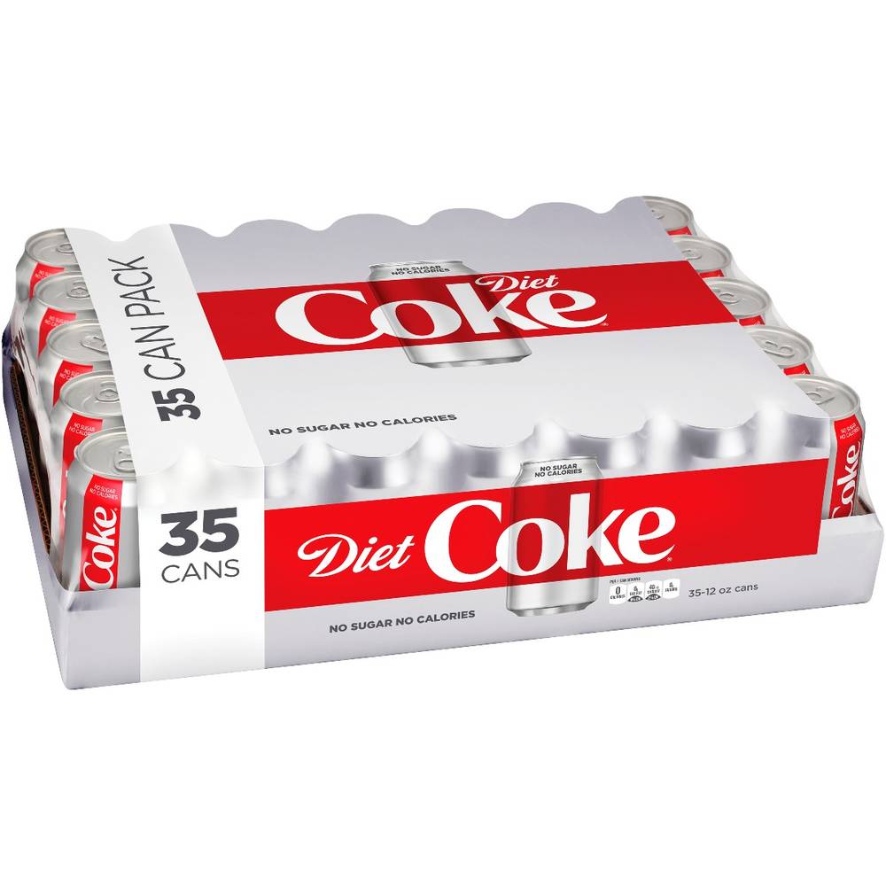 Diet Coke Cans, 12 fl oz, 35 Pack (1X35|Case of 1)