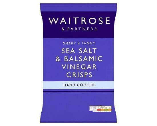 Waitrose & Partners Sea Salt & Balsamic Vinegar Crisps 150g
