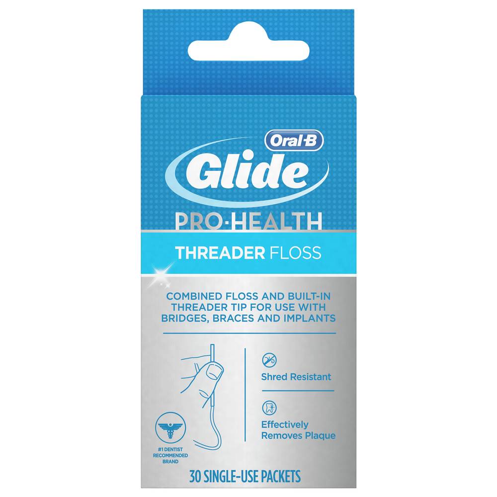 Oral-B Glide Pro-Health Dental Threader Floss (30 ct)