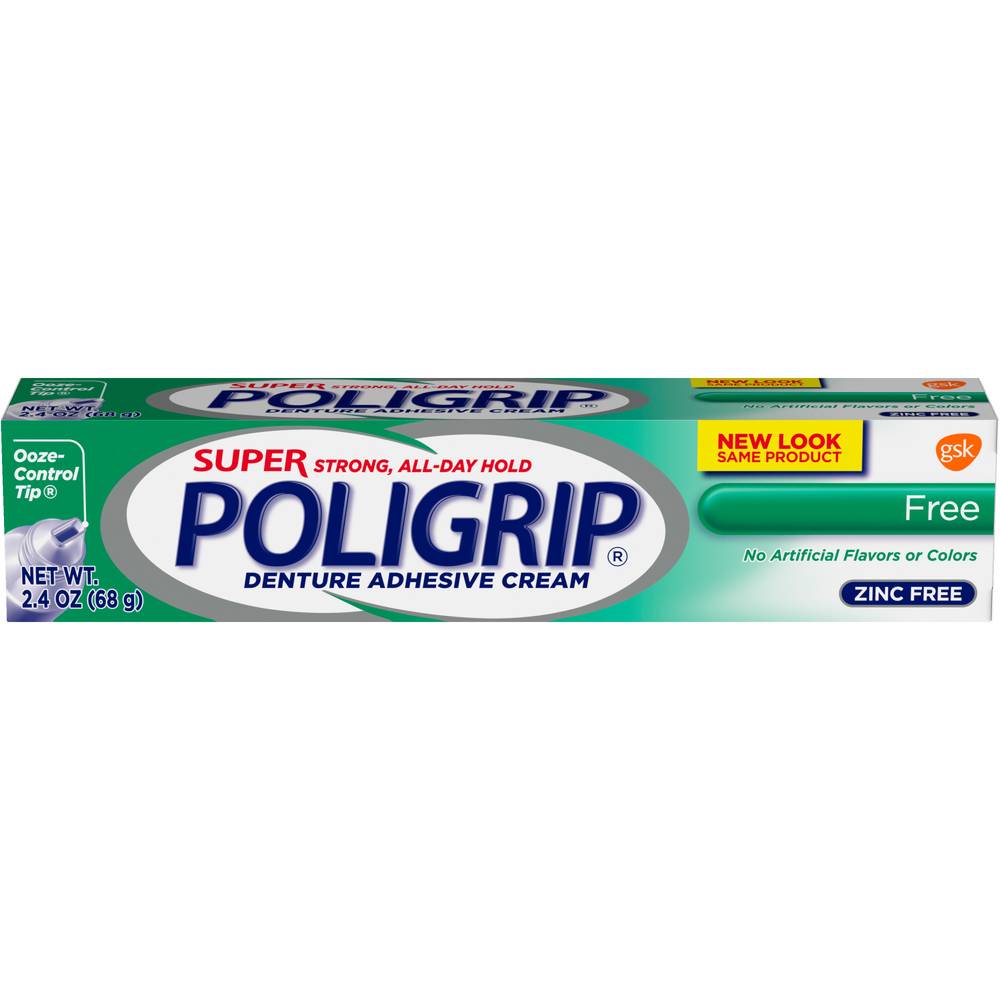 Super Poligrip Denture Adhesive Cream (2.4 Oz)