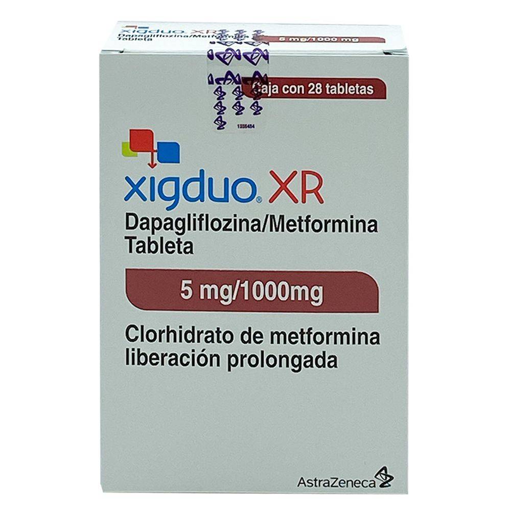 AstraZeneca · Xigduo xr tabletas 5 mg/1000 mg (28 un)