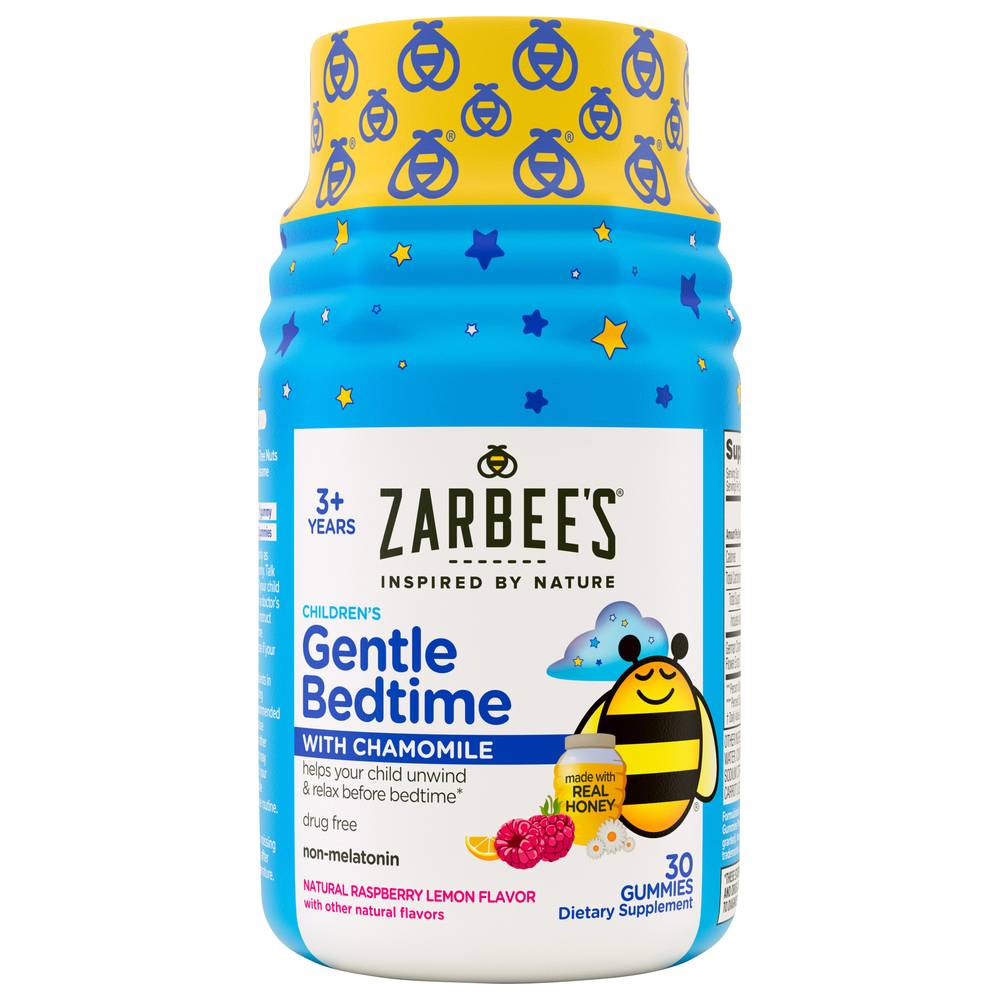 Zarbee's Children's Raspberry Lemon Flavor Gentle Bedtime With Chamomile Gummies (4.16 oz)