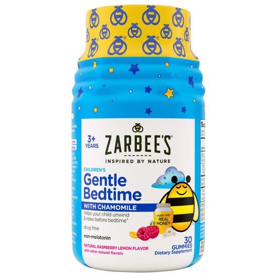 Zarbee's Children's Raspberry Lemon Flavor Gentle Bedtime With Chamomile Gummies (30 ct)