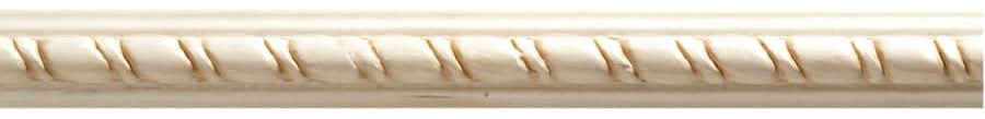 Ornamental Mouldings 1/2-in x 3/4-in x 8-ft Unfinished White hardwood 1811 Chair Rail Moulding | 1811-8WHW