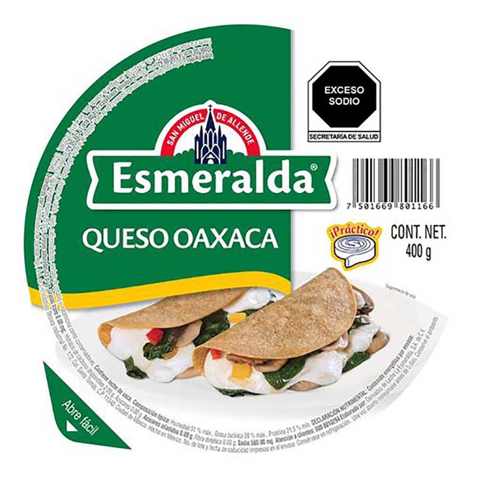 Esmeralda queso oaxaca (al vacío 400 g)