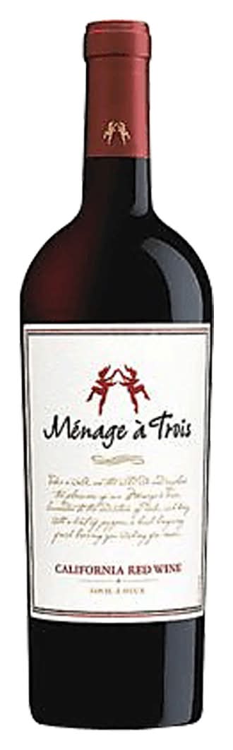 Menage a Trois California Red Wine 750ml