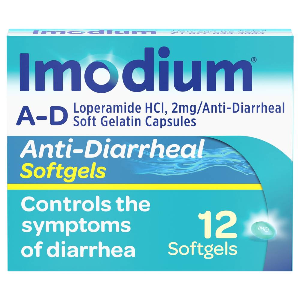 Imodium 2 Mg Anti-Diarrheal Softgels (12 ct)