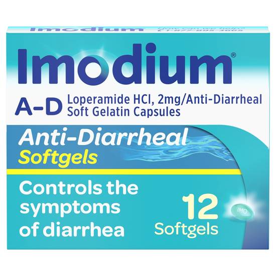 Imodium Anti-Diarrheal 2 mg Softgels(12 Ct)