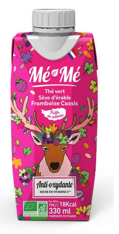 Thé froid Mé-Mé Anti-Oxydante sève d'érable fruits rouges Bio 330ml