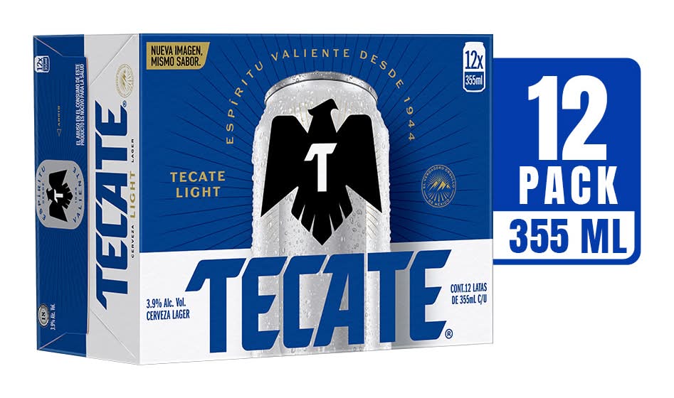 Tecate · Light cerveza lager (12 x 355 ml)