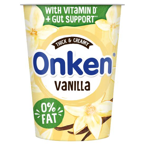 Onken Vanilla, Fat Free Yoghurt (450g)