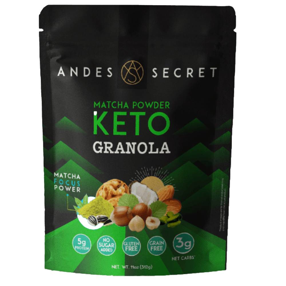 Andes secret granola keto matcha (doypack 312 g)
