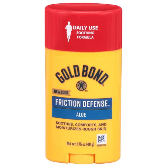 Gold Bond Friction Defense Aloe Soothes Moisturizes Rough Skin