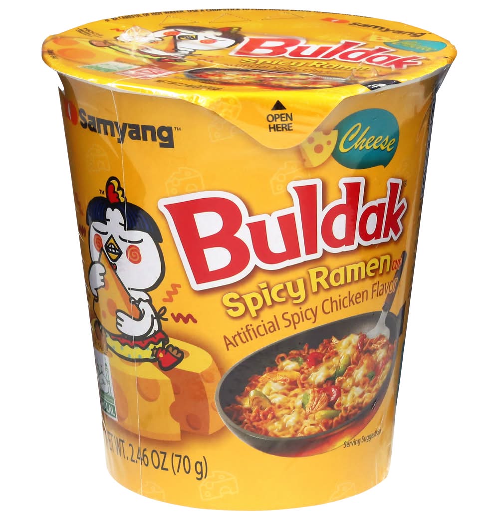 Samyang Buldak Cheese Ramen Cup, Spicy Chicken (2.46 oz)