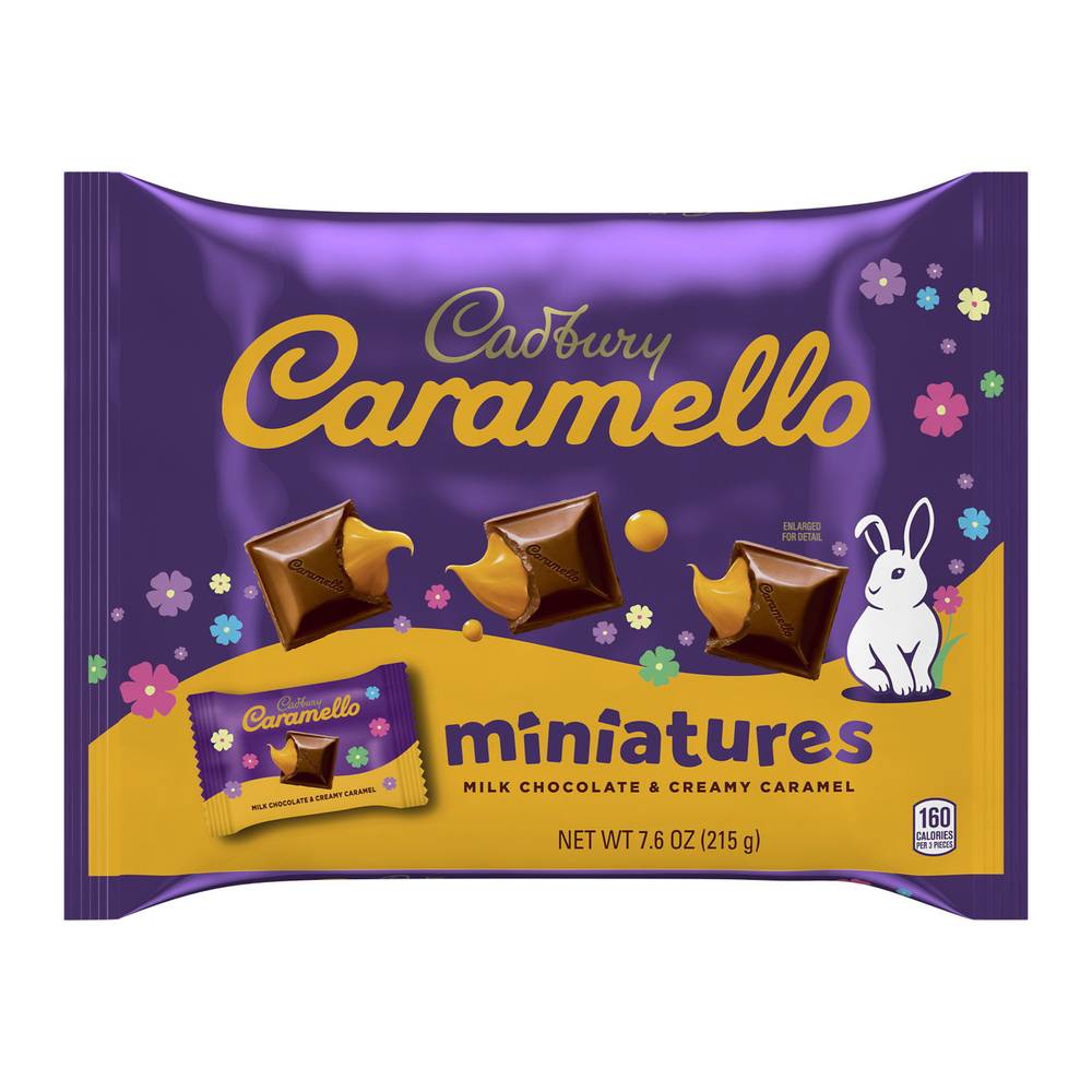 Cadbury Caramello Miniature Milk Candy, Chocolate-Caramel (7.6 oz)