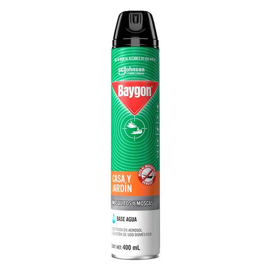 Baygon insecticida para casa y jardín (aerosol 400 ml)
