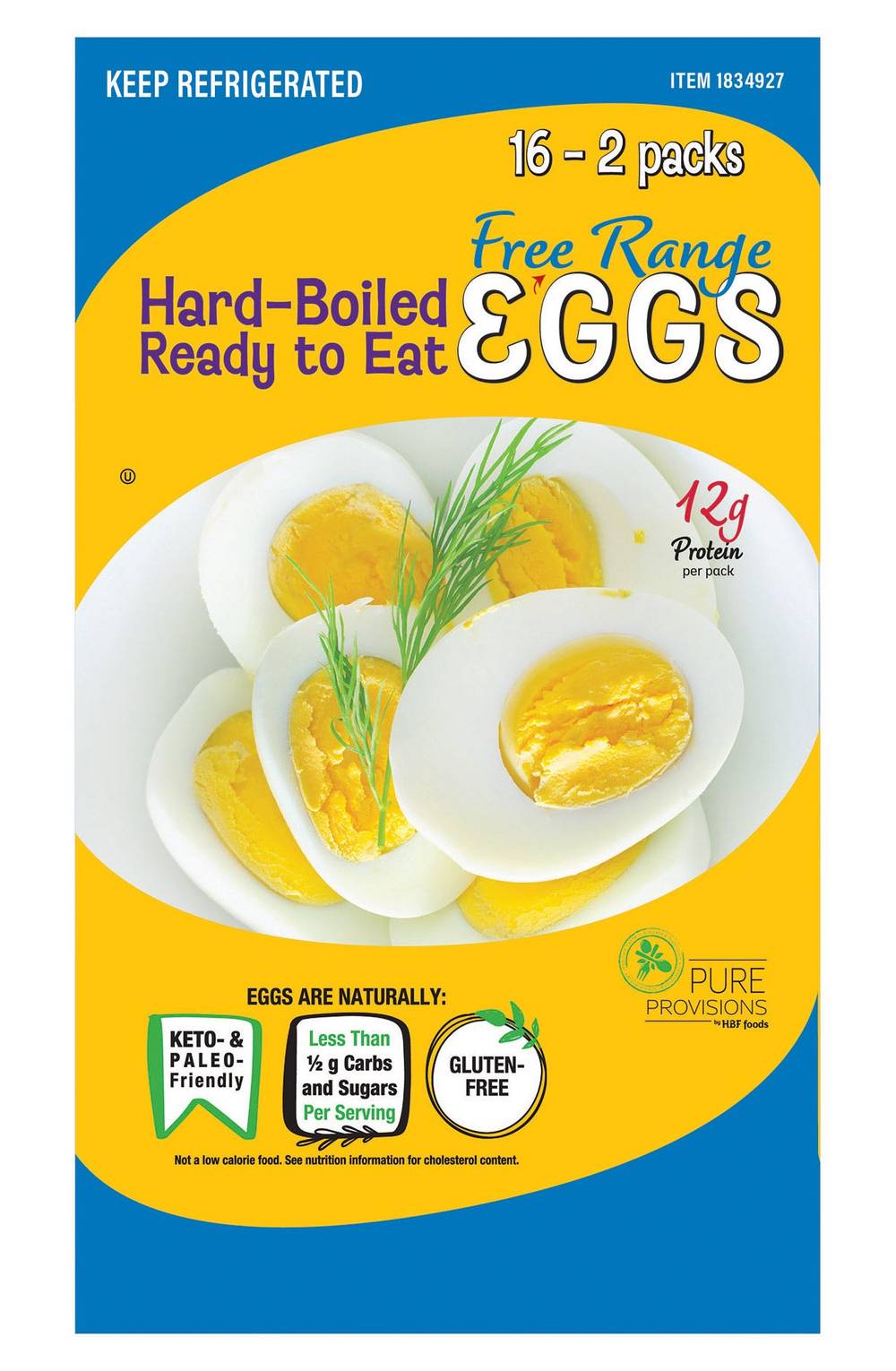Pure Provisions Hard-Boiled Ready To Eat Eggs